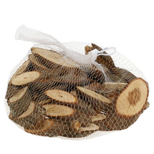 Floristik24 Disques en bois ovale naturel 500g