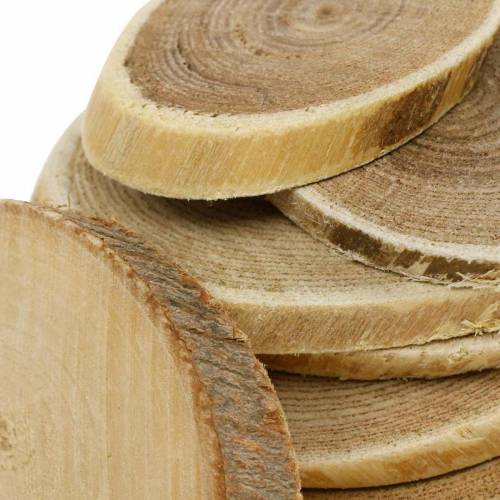 Floristik24 Disques décoratifs en bois ovale disque naturel Ø4-7cm décoration bois 400g