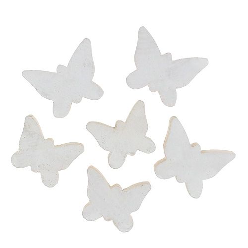 Article Papillon en bois blanc 2,8 cm - 3,3 cm 28 pièces
