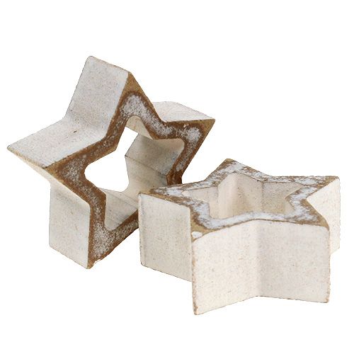 Floristik24 Étoiles en bois ouvert 5cm 12pcs