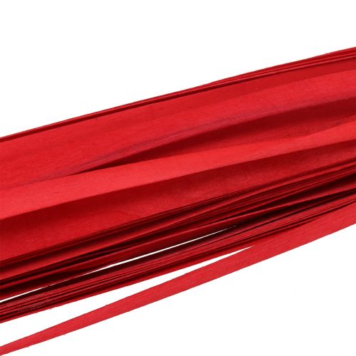 Floristik24 Ruban tressé en bandes de bois rouge 95cm - 100cm 50 pcs