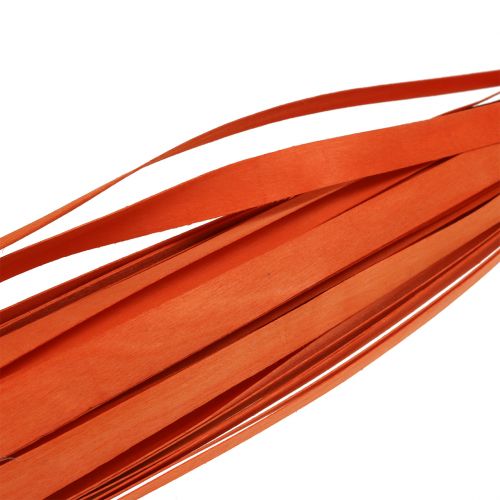Floristik24 Bandes de bois à tresser orange 95cm - 100cm 50 pcs