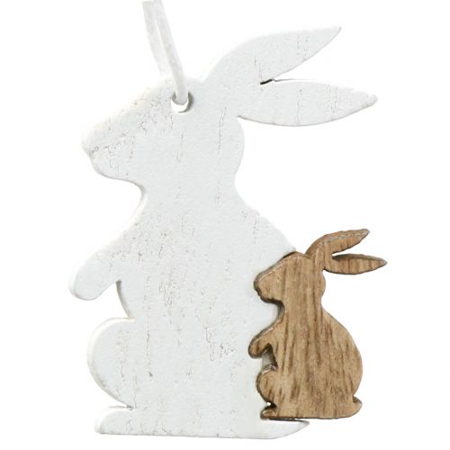 Décoration de printemps à accrocher Blanc, Nature 12pcs
