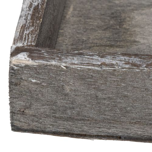 Article Plateau décoratif rustique pour une décoration de table élégante, 15 cm, lot de 4