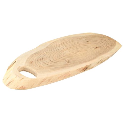 Article Plateau en bois d&#39;acacia avec bordure en arbre L36–45 cm L15–21 cm