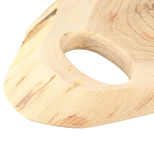 Article Plateau en bois d&#39;acacia avec bordure en arbre L36–45 cm L15–21 cm