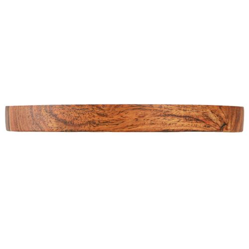 Article Plateau en bois assiette en bois d'acacia naturel huilé Ø25cm H2.5cm