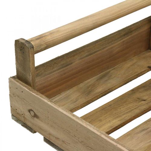 Floristik24 Plateau en bois rectangulaire nature, beige 39x27cm/48x32cm lot de 2