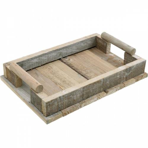 Floristik24 Plateau en bois, décoration de table, plateau à décorer, décoration en bois 31cm