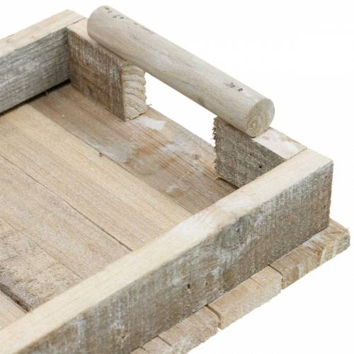 Floristik24 Plateau en bois, décoration de table, plateau à décorer, décoration en bois 31cm