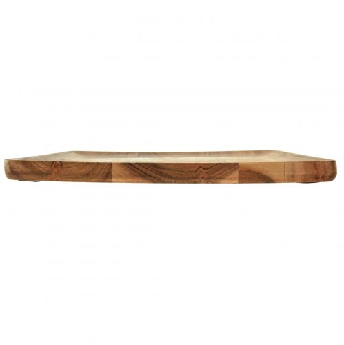 Floristik24 Plateau en bois plateau de service bois de manguier naturel 24,5cm