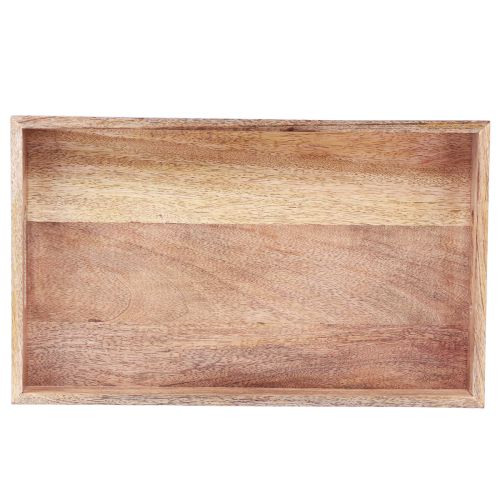 Article Plateau en bois plateau décoratif bois de manguier naturel 43x26x5cm