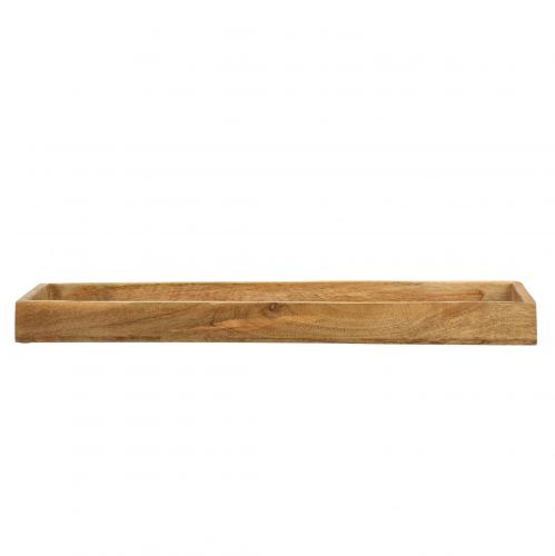 Plateau en bois plateau décoratif bois de manguier naturel 50x14x4cm