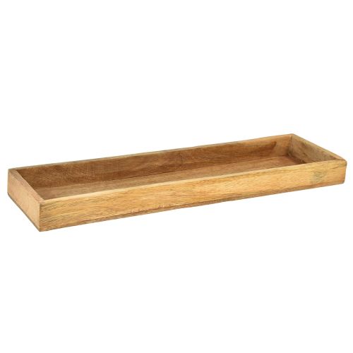 Floristik24 Plateau en bois plateau décoratif bois de manguier naturel 50x14x4cm