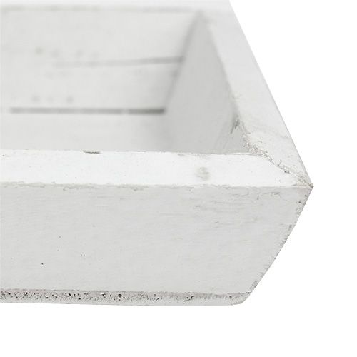 Floristik24 Plateau en bois blanc L57.5cm L16cm H3cm 1p