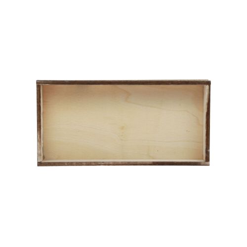 Article Plateau en bois flammé plateau décoratif décoration de table rustique 20×10×3cm