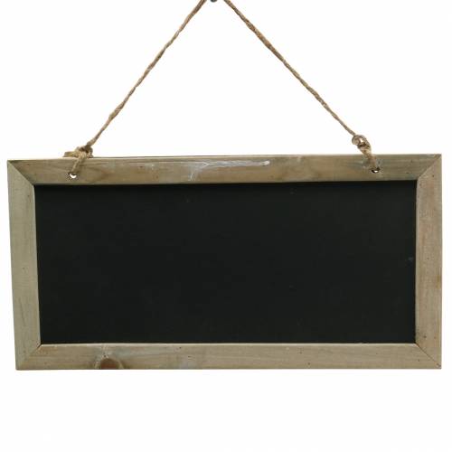 Planche en ardoise avec bord en bois à suspendre naturel 30x15cm 5 pcs