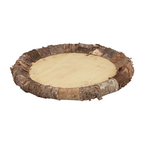 Article Assiette en bois plateau décoratif bois décoration rustique naturel Ø27cm