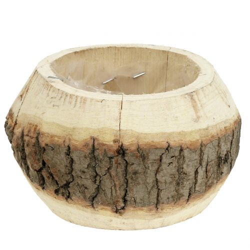 Floristik24 Pot en bois pour planter la nature Ø14cm