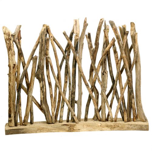 Floristik24 Paravent sculpture en bois naturel 77 x 60 cm