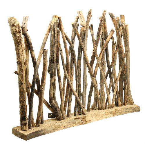 Floristik24 Paravent sculpture en bois naturel 77 x 60 cm