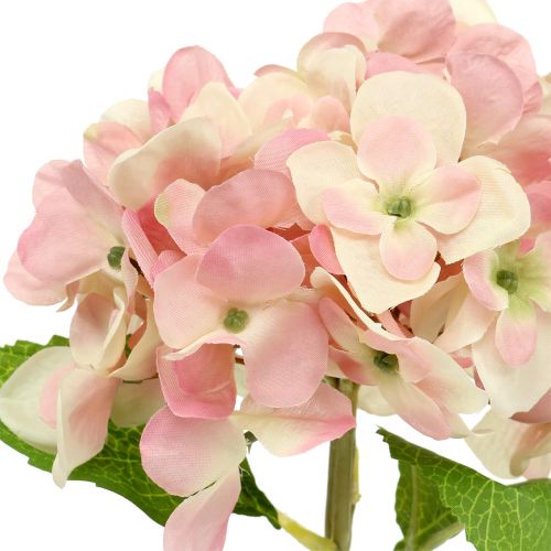 Article Hortensia rose, crème 36 cm