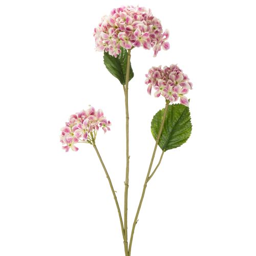 Article Fleur d'hortensia artificielle élégante et durable, 80 cm, 2 pièces