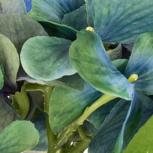 Fleur d'hortensia artificielle, bleu-vert, tige décorative unique, 53 cm | Floristik24.be