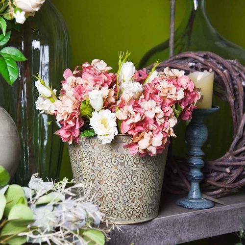 Floristik24 Hortensia beige/rose 35cm