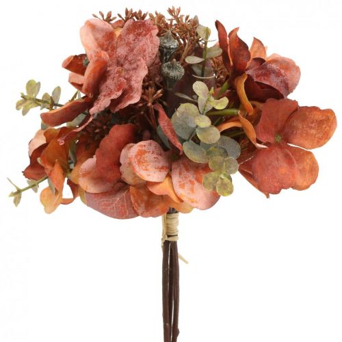 Article Bouquet d&#39;hortensias fleurs artificielles décoration de table 23cm