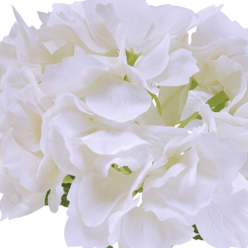 Article Hortensia Artificiel Blanc Real Touch Flowers 33cm
