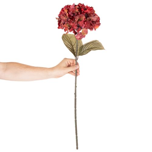 Branche d'hortensia artificielle en fleurs, grande fleur, 74 cm | Floristik24.be