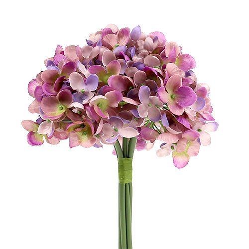 Floristik24 Bouquet d&#39;hortensias L25cm violet