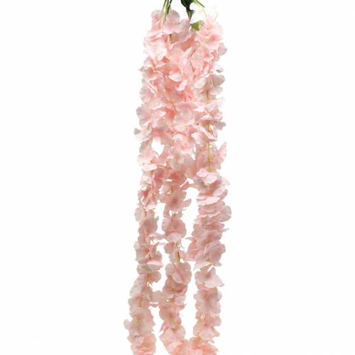 Floristik24 Guirlande de fleurs déco artificielle rose clair 135cm 5 brins