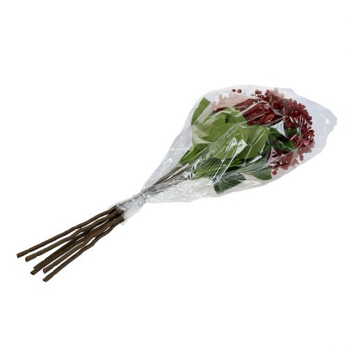 Floristik24 Branche de bourgeon d'hortensia 55cm rouge 6pcs