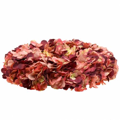 Floristik24 Couronne d&#39;hortensia Bourgogne Ø44cm