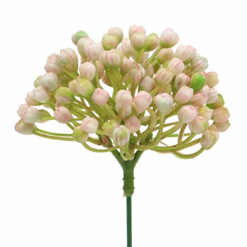 Floristik24 Pique bourgeon d&#39;hortensia 21cm rose 12pcs