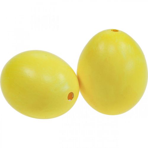Floristik24 Oeufs de Pâques oeufs soufflés jaunes oeuf de poule 5,5 cm 10 pcs