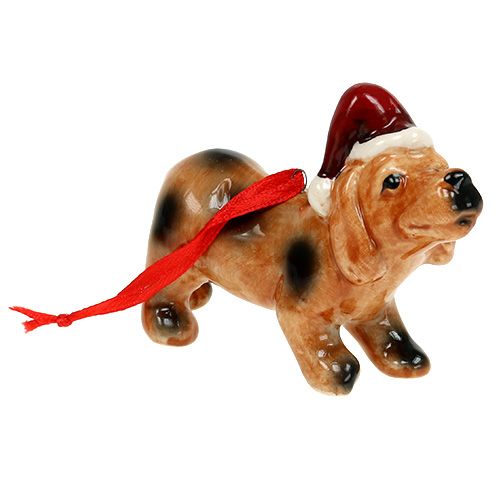 Floristik24 Suspensions de Noël Chien et chat avec chapeau 2pcs