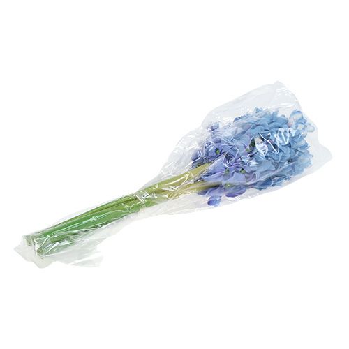 Floristik24 Jacinthe artificielle bleu, blanc 31cm 3pcs