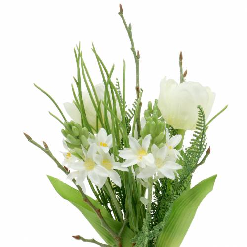 Floristik24 Bouquet artificiel avec jacinthes et tulipes 34cm