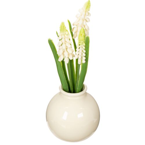 Vase artificiel en forme de jacinthe pour une décoration de table élégante et un style raffiné, 20 cm