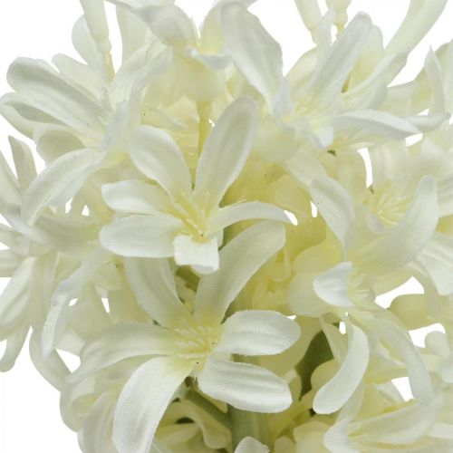 Article Jacinthe artificielle fleur artificielle blanche 28cm lot de 3pcs