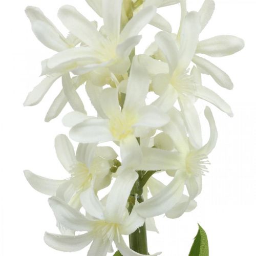 Floristik24 Jacinthe artificielle avec bulbe fleur artificielle blanche à coller 29cm