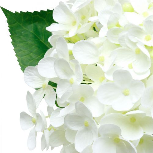 Article Hortensia artificiel blanc 53cm