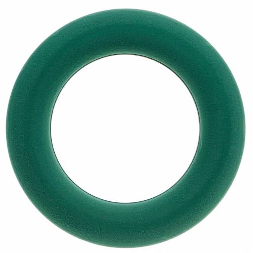 Floristik24 OASIS® Couronne Mousse Florale Anneau Vert H3cm Ø25cm 6pcs