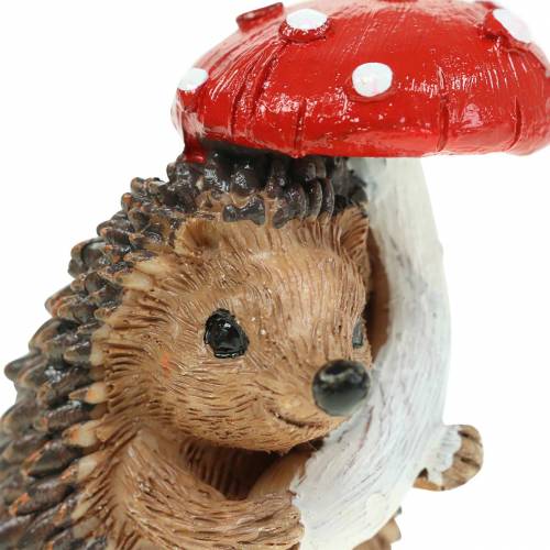 Floristik24 Figurine d'automne hérisson avec champignon H7cm 6pcs