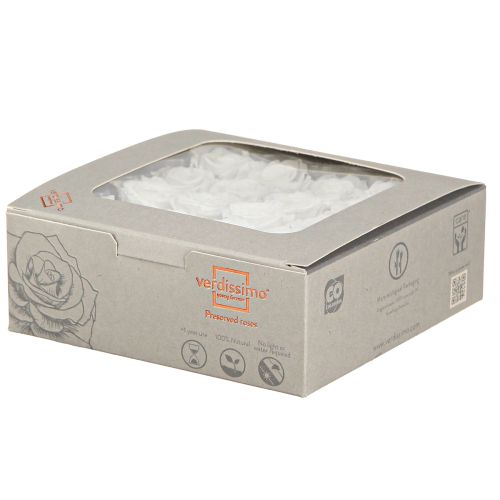 Article Infinity Roses Véritables Têtes de Roses Mini Roses Blanches Ø3cm 16 pcs