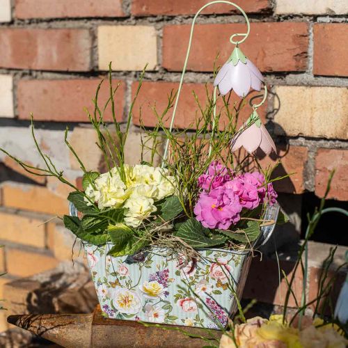 Floristik24 Jardinière jardinière rosiers décoration métal 20×12.5×10cm