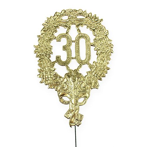 Article Anniversaire numéro 30 Ø8cm 10pcs